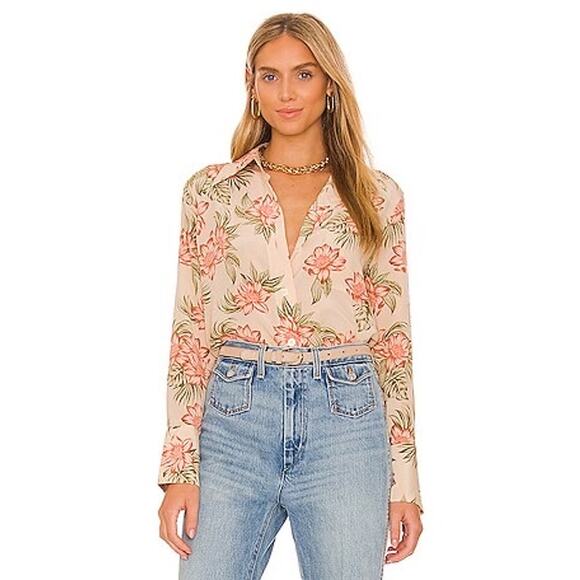 Equipment Women's Quinne Blouse In Sunkissed Multi 100% Silk Size S - Picture 1 of 7